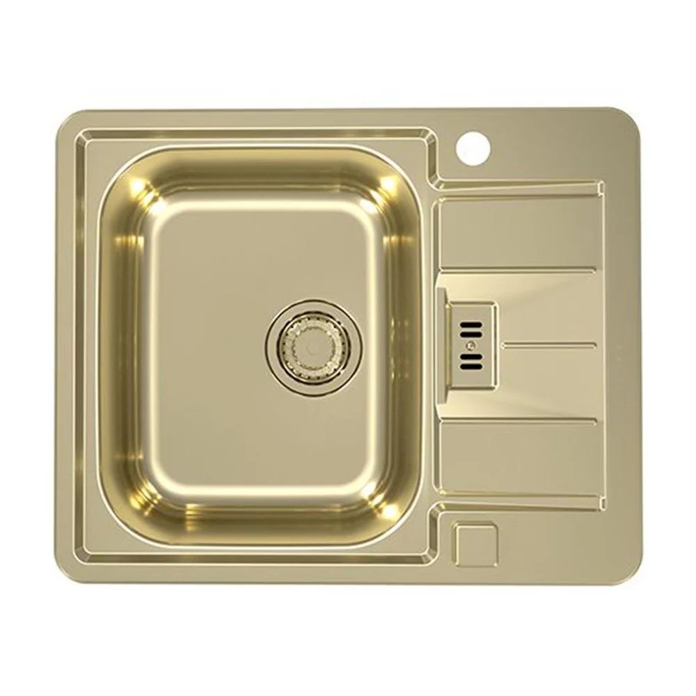 Chiuveta inox Alveus Monarch Line 60 finisaj auriu 62x50 cm