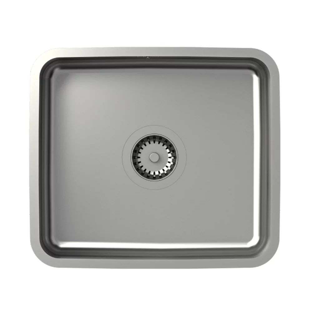 Chiuveta inox sub blat Quadron Unique Nicolas inox periat 44x39 cm