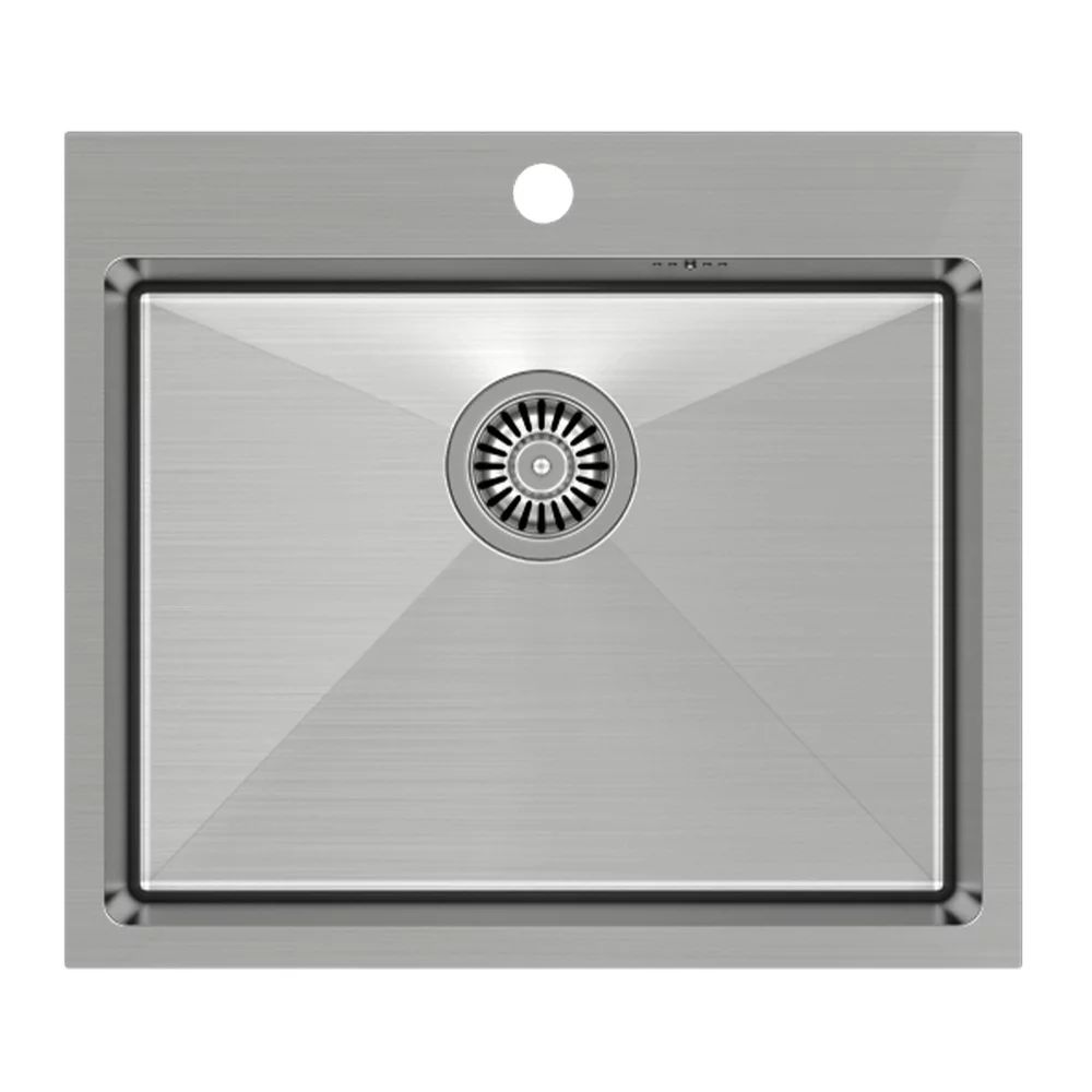 Chiuveta inox incastrata Quadron Unique Russel 110 inox periat 55x48 cm