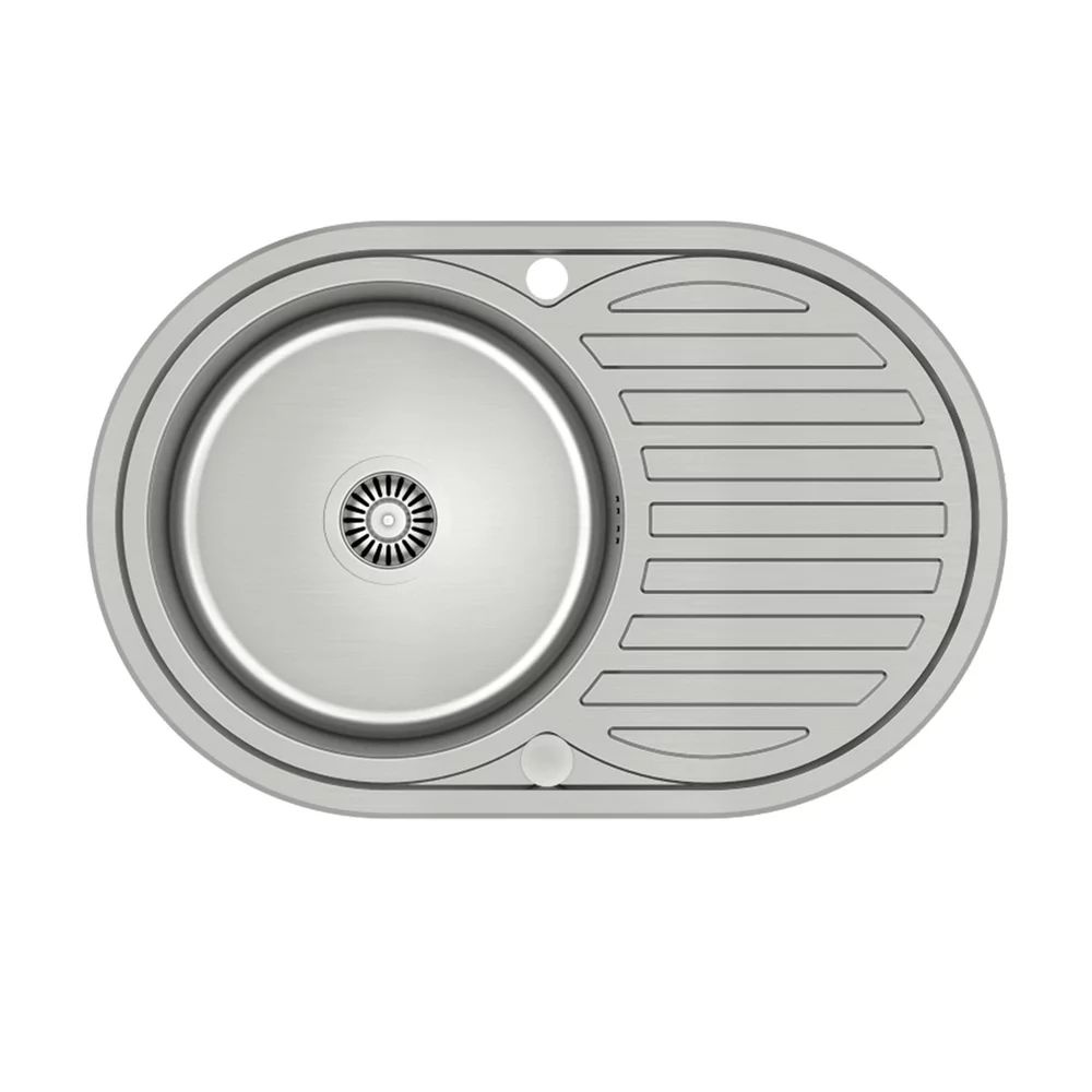 Chiuveta inox incastrata Quadron Pop Tom 211 inox 77x50 cm