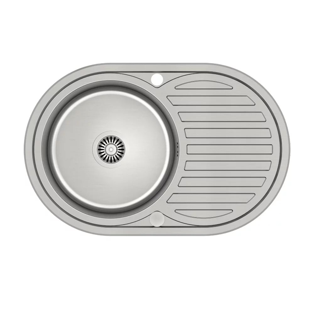 Chiuveta inox incastrata Quadron Pop Tom 211 inox satinat 77x50 cm