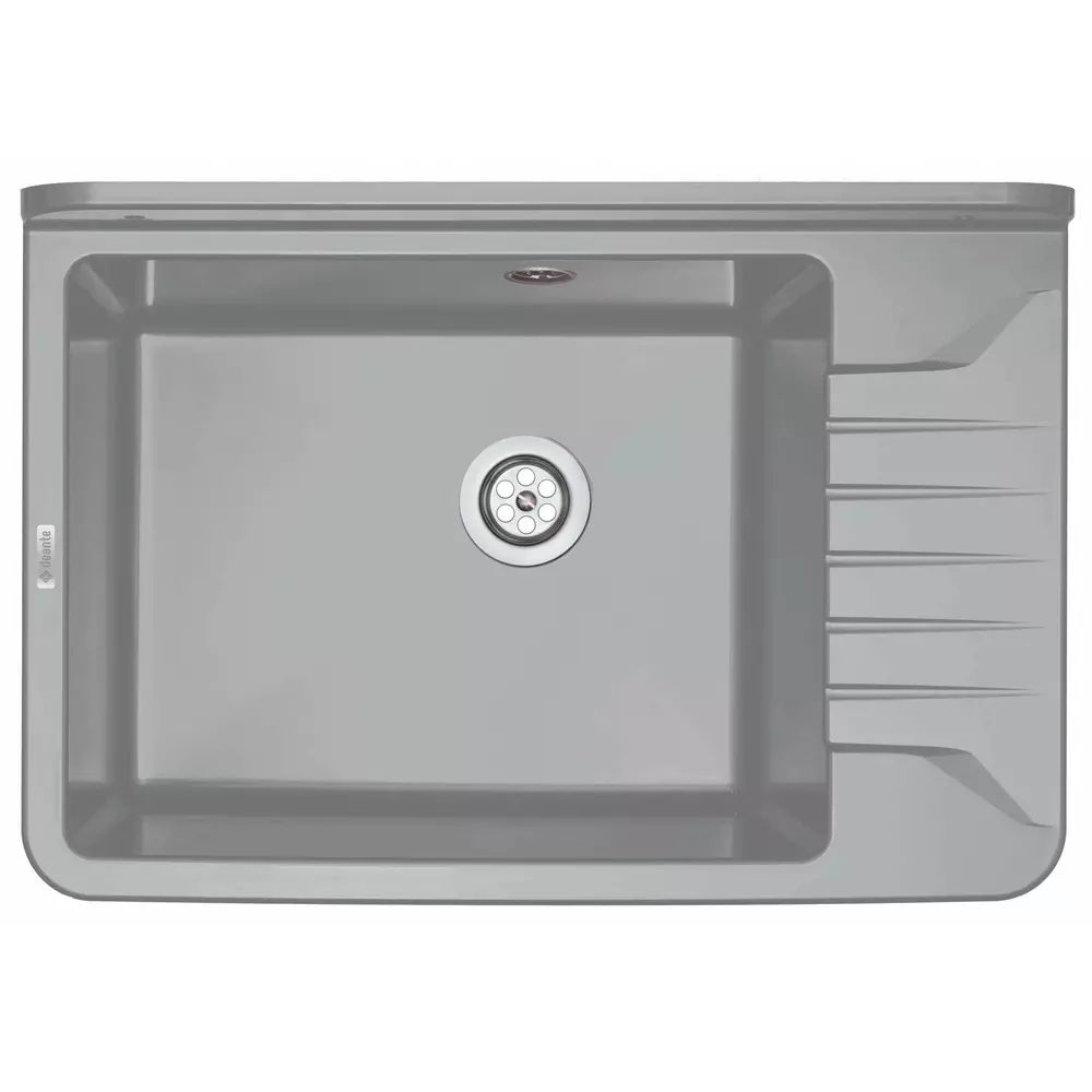 Chiuveta polistiren pentru gradina Deante Garden 35x50.5 cm gri
