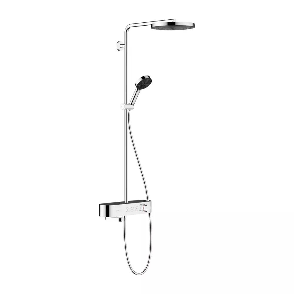 Coloana de dus cu baterie termostatata si pipa cada Hansgrohe Pulsify Select S 260 ShowerTablet Select 400