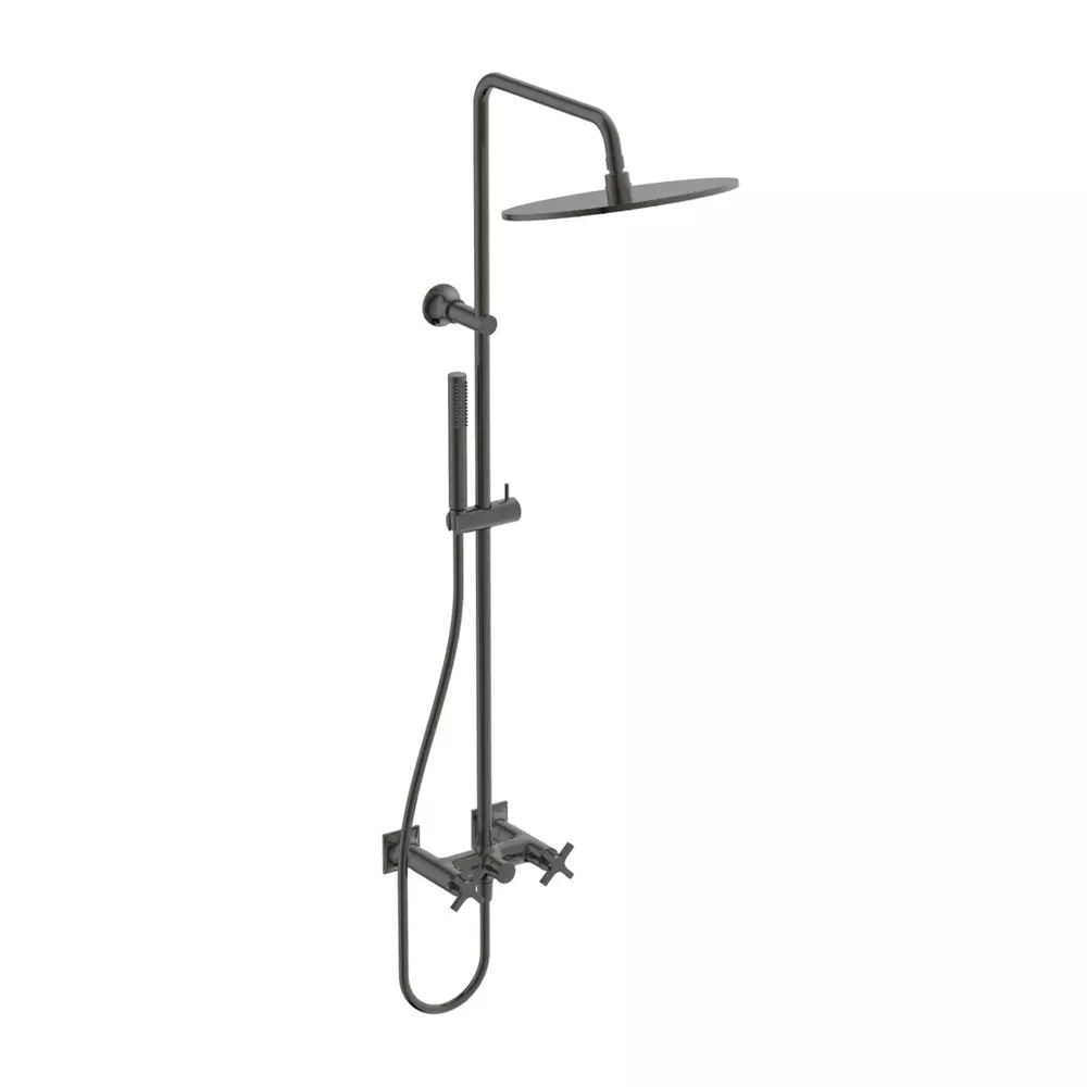 Coloana de dus cu baterie dubla comanda gri Ideal Standard Atelier Joy Neo