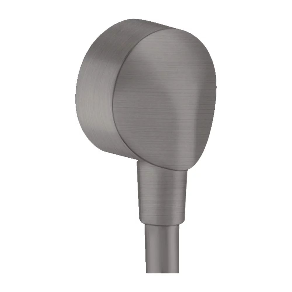 Cot conector dus Hansgrohe FixFit E negru - crom periat