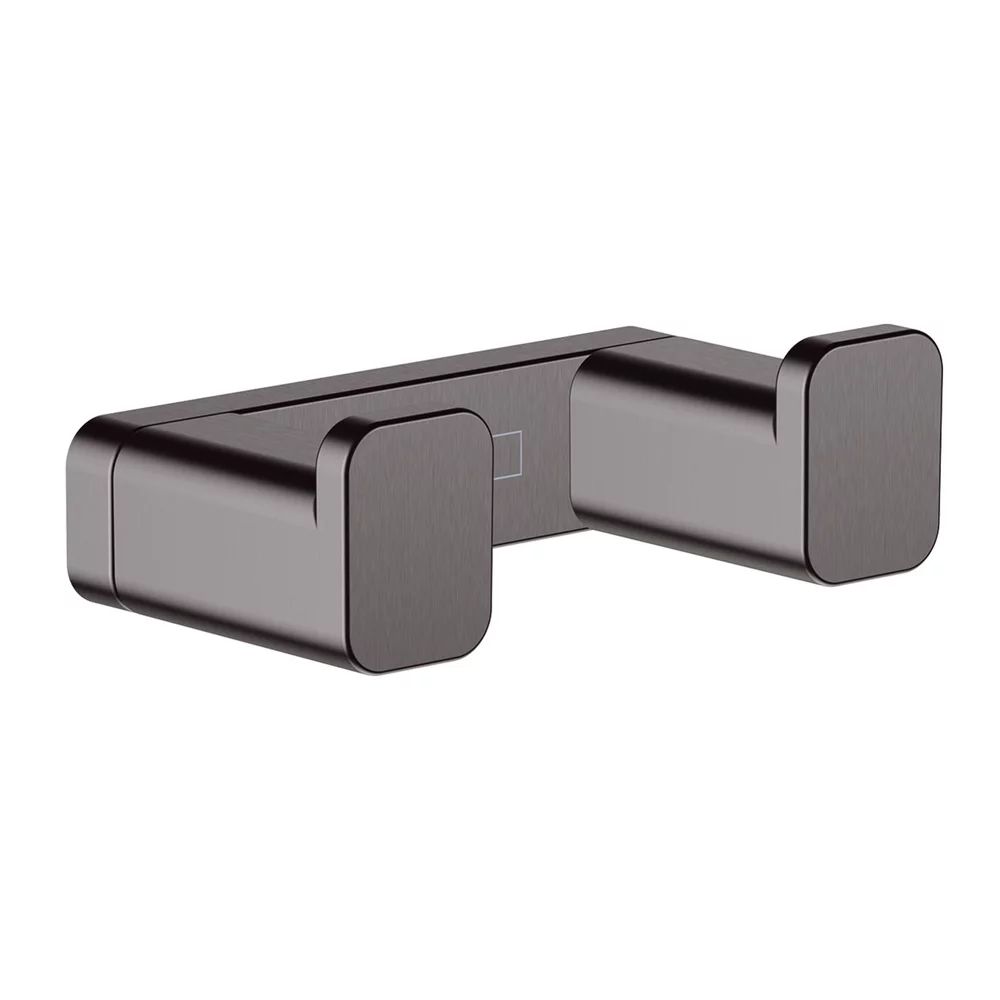 Cuier dublu Hansgrohe AddStoris negru - crom periat