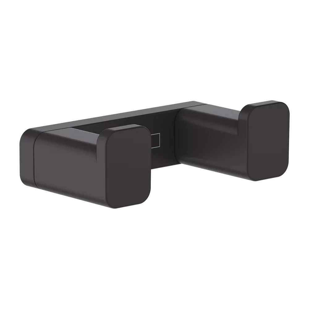 Cuier dublu Hansgrohe AddStoris negru mat
