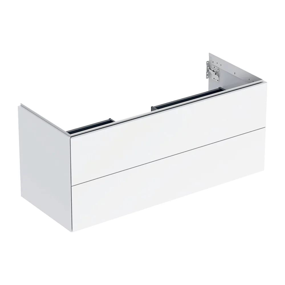 Dulap baza suspendat Geberit One alb mat 120 cm cu 2 sertare