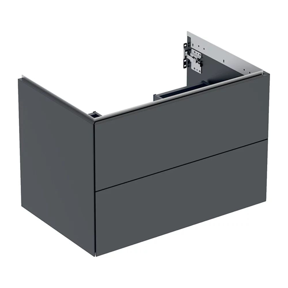 Dulap baza suspendat Geberit One negru mat 75 cm