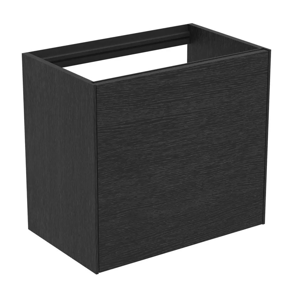 Dulap baza suspendat Ideal Standard Atelier Conca 1 sertar 60 cm finisaj stejar inchis