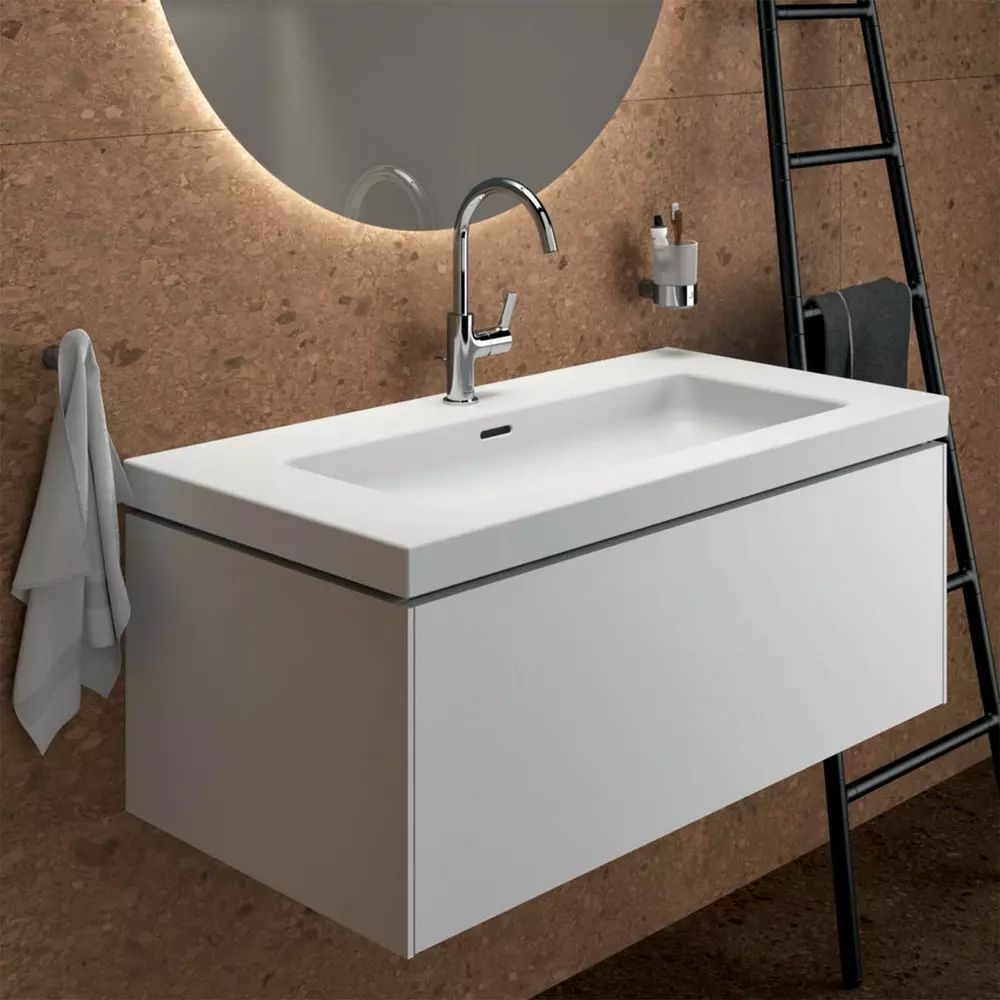 Dulap baza suspendat Ideal Standard Atelier Conca 1 sertar alb mat 100 cm