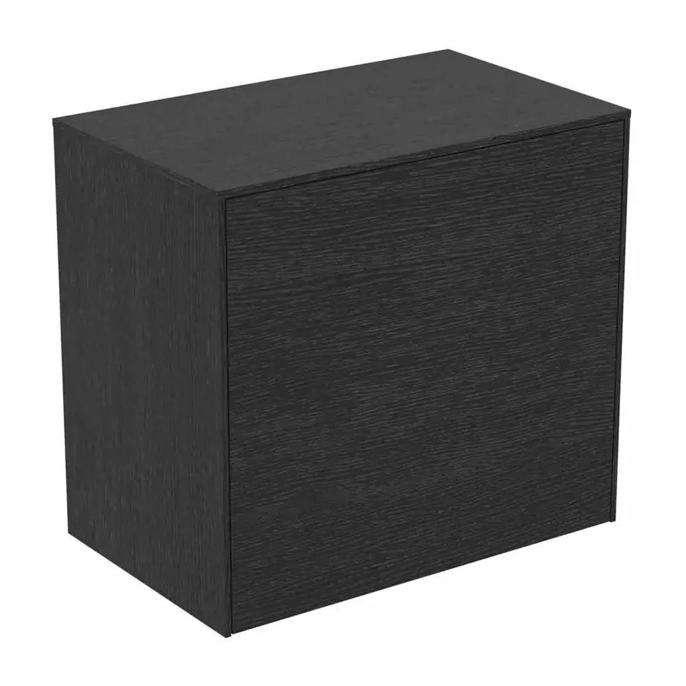 Dulap baza suspendat Ideal Standard Atelier Conca 1 sertar cu blat 60 cm finisaj stejar inchis
