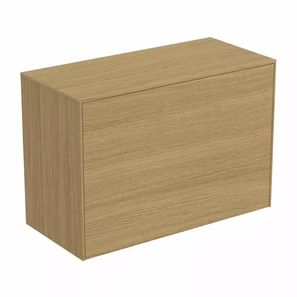 Dulap baza suspendat Ideal Standard Atelier Conca 1 sertar cu blat 80 cm finisaj stejar deschis