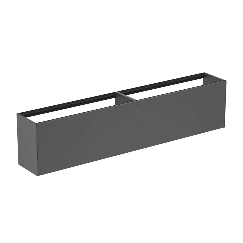 Dulap baza suspendat Ideal Standard Atelier Conca 2 sertare 240 cm antracit mat