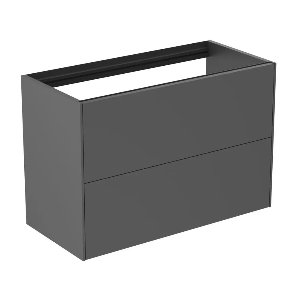 Dulap baza suspendat Ideal Standard Atelier Conca 2 sertare 80 cm antracit mat