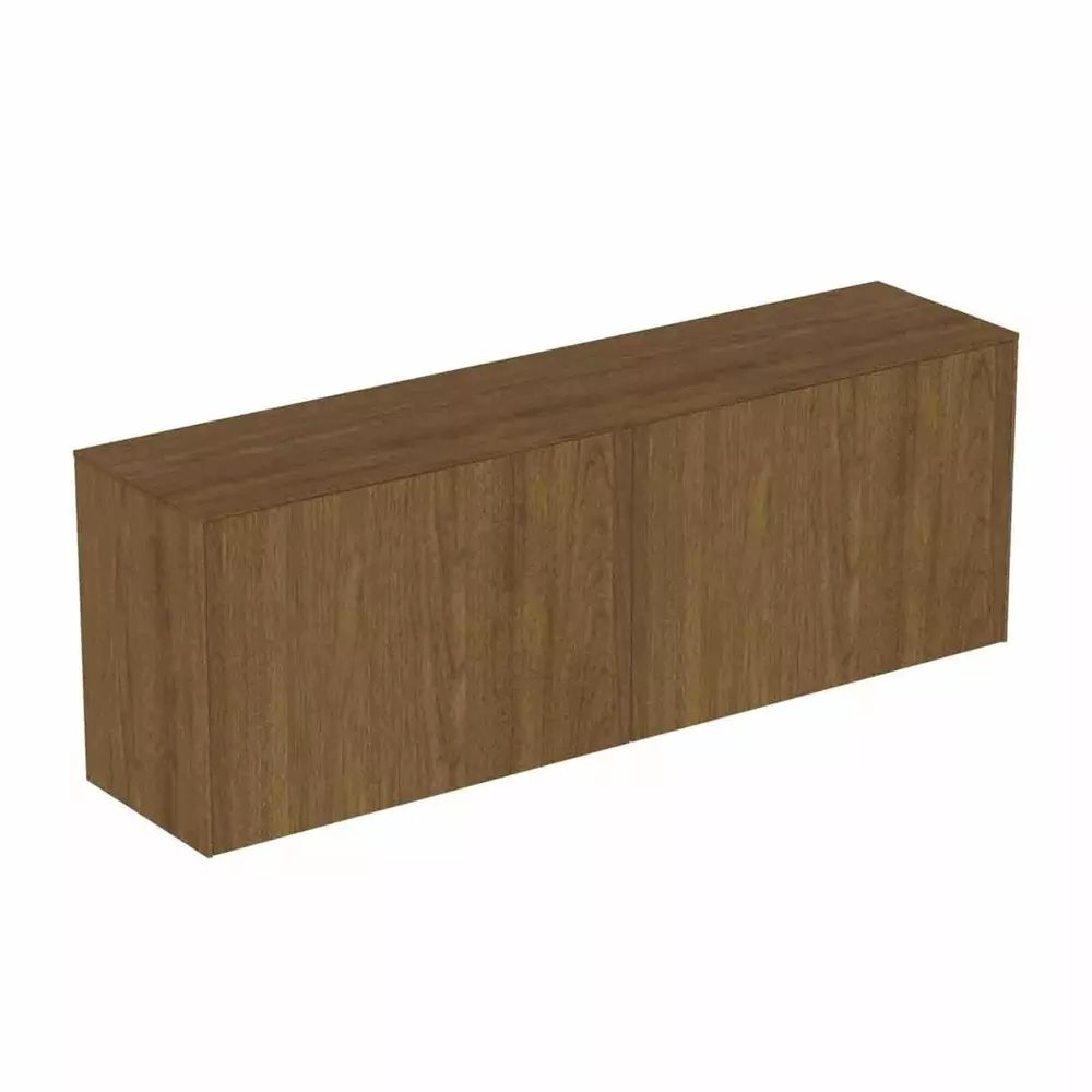 Dulap baza suspendat Ideal Standard Atelier Conca 2 sertare cu blat 160 cm finisaj nuc inchis