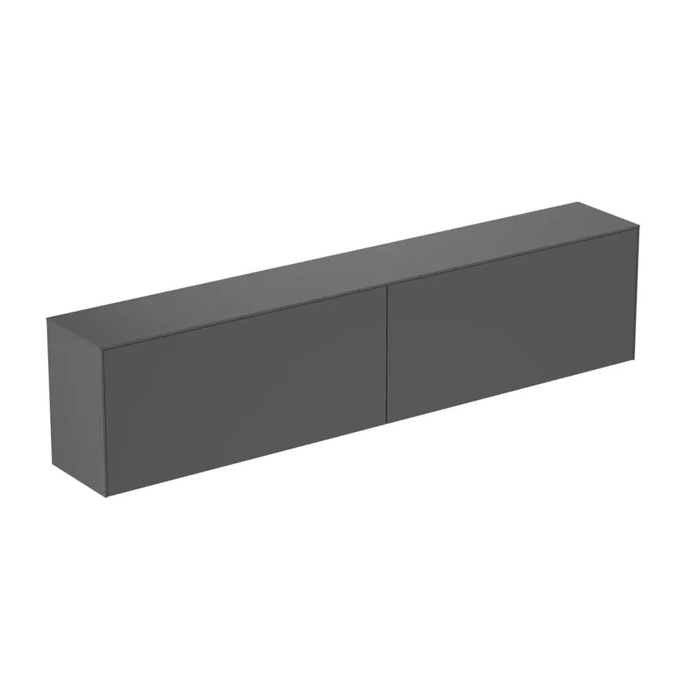 Dulap baza suspendat Ideal Standard Atelier Conca 2 sertare cu blat 240 cm antracit mat