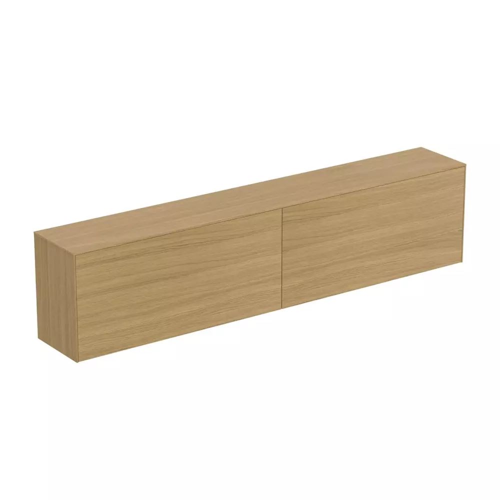 Dulap baza suspendat Ideal Standard Atelier Conca 2 sertare cu blat 240 cm finisaj stejar deschis