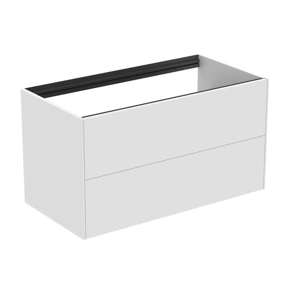 Dulap baza suspendat Ideal Standard Atelier Conca alb mat 2 sertare 100 cm