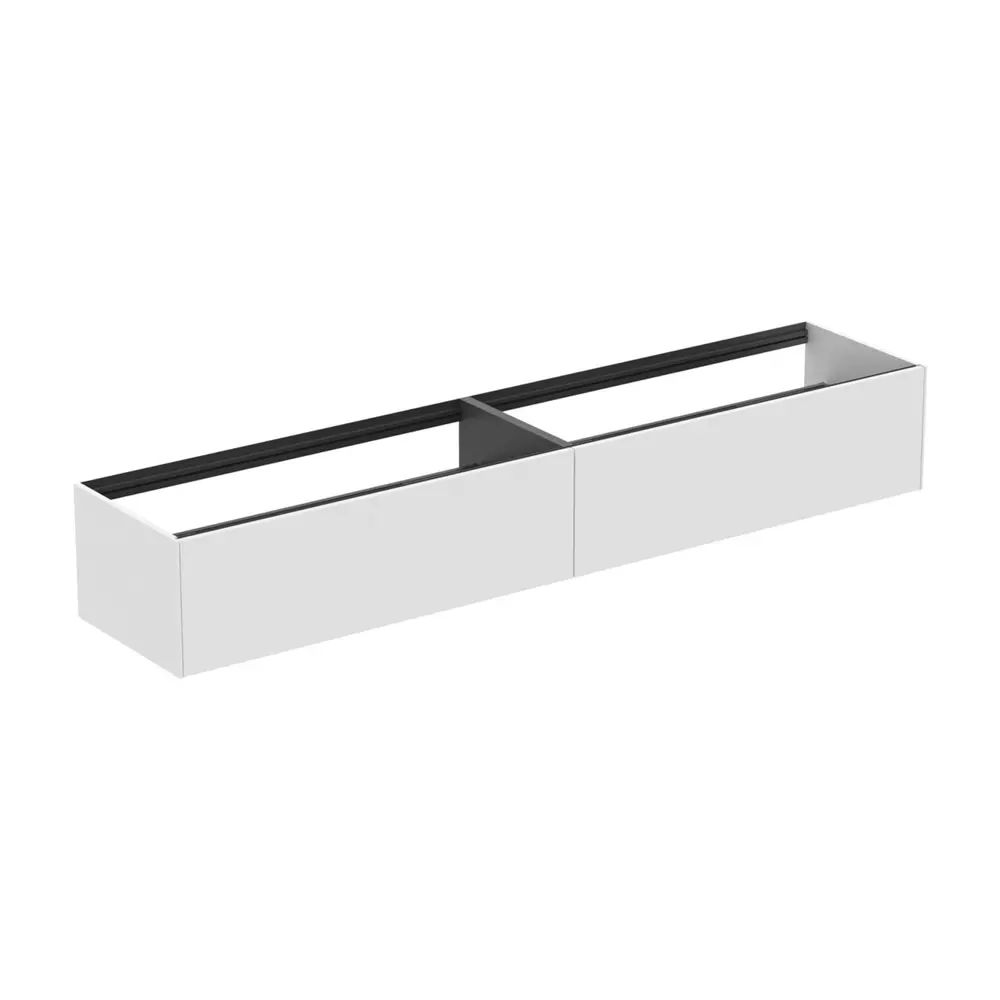 Dulap baza suspendat Ideal Standard Atelier Conca alb mat 2 sertare 240 cm