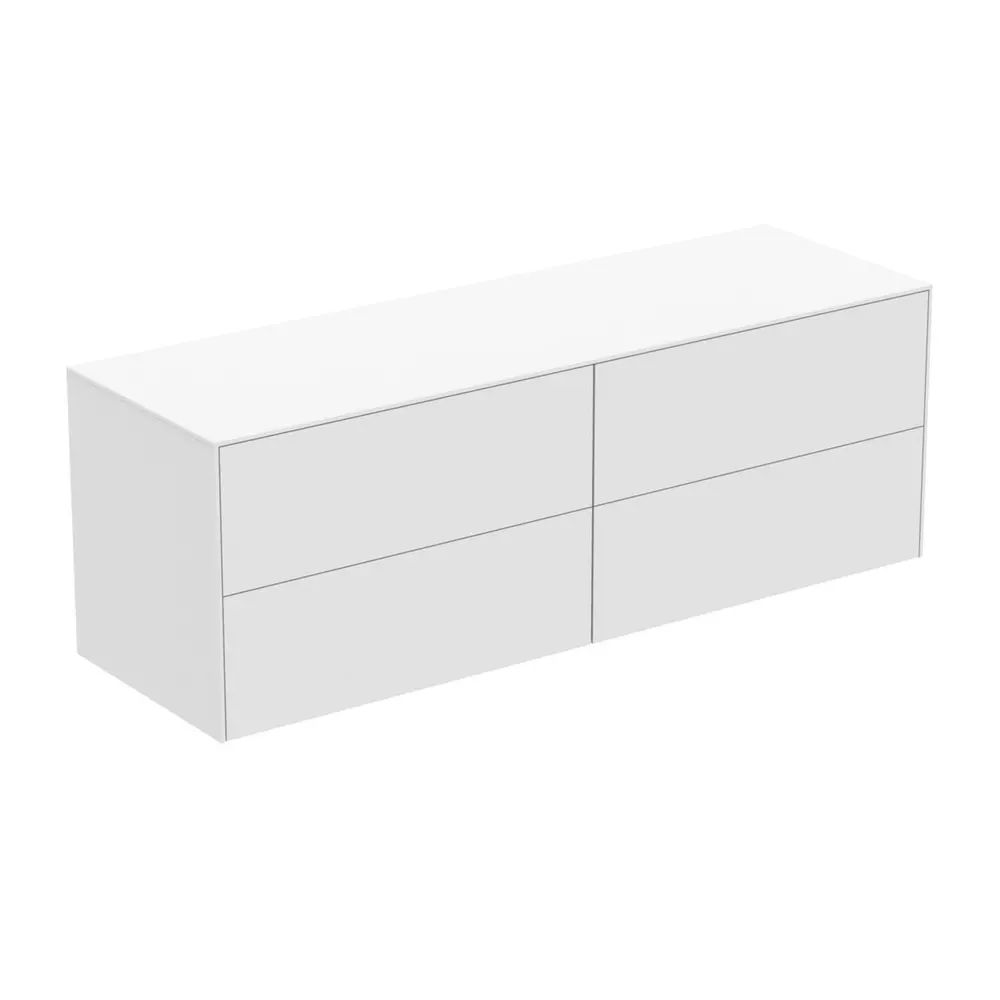 Dulap baza suspendat Ideal Standard Atelier Conca alb mat 4 sertare cu blat 160 cm