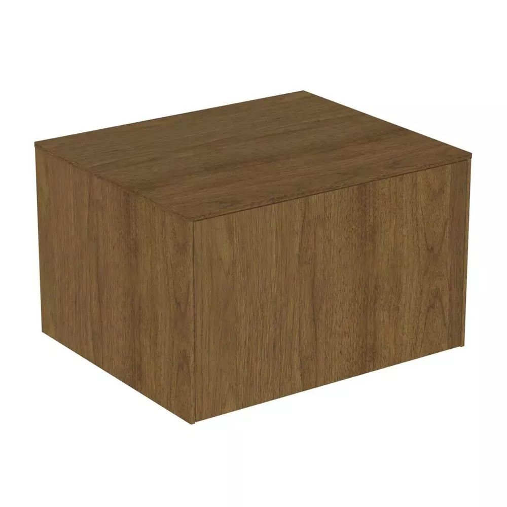 Dulap baza suspendat Ideal Standard Atelier Conca finisaj nuc inchis 1 sertar cu blat 60 cm