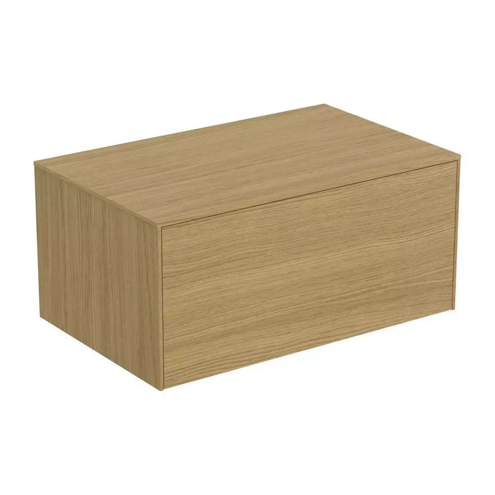 Dulap baza suspendat Ideal Standard Atelier Conca finisaj stejar deschis 1 sertar cu blat 80 cm