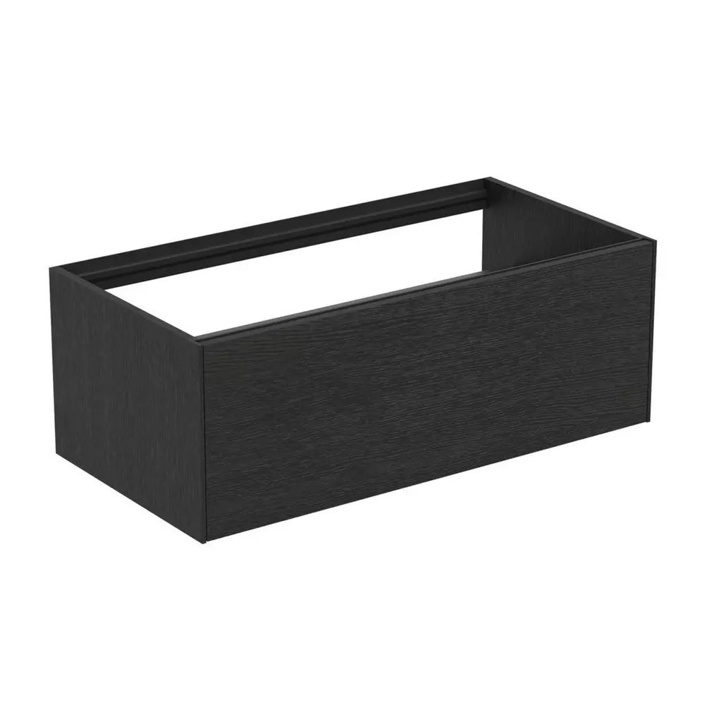 Dulap baza suspendat Ideal Standard Atelier Conca finisaj stejar inchis 1 sertar 100 cm