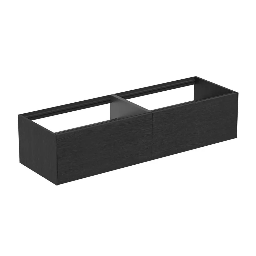 Dulap baza suspendat Ideal Standard Atelier Conca finisaj stejar inchis 2 sertare 160 cm