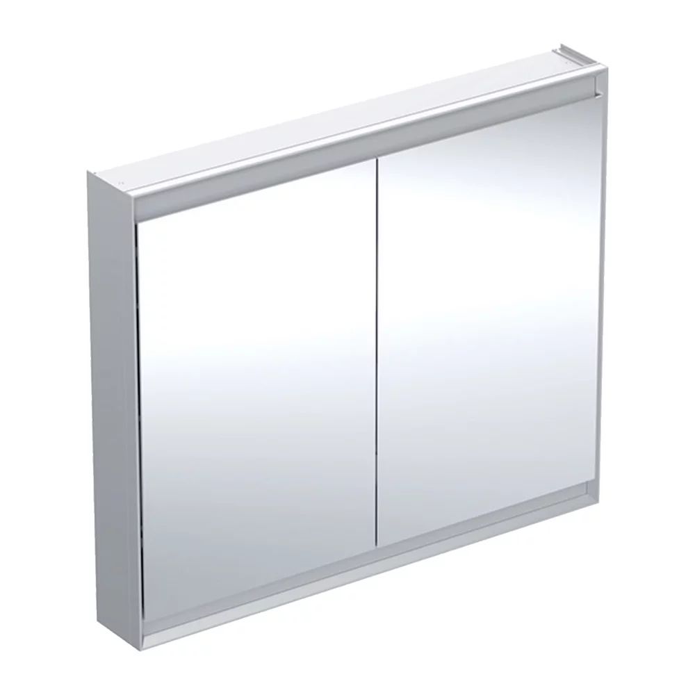 Dulap cu oglinda Geberit One ComfortLight 105 cm aluminiu eloxat