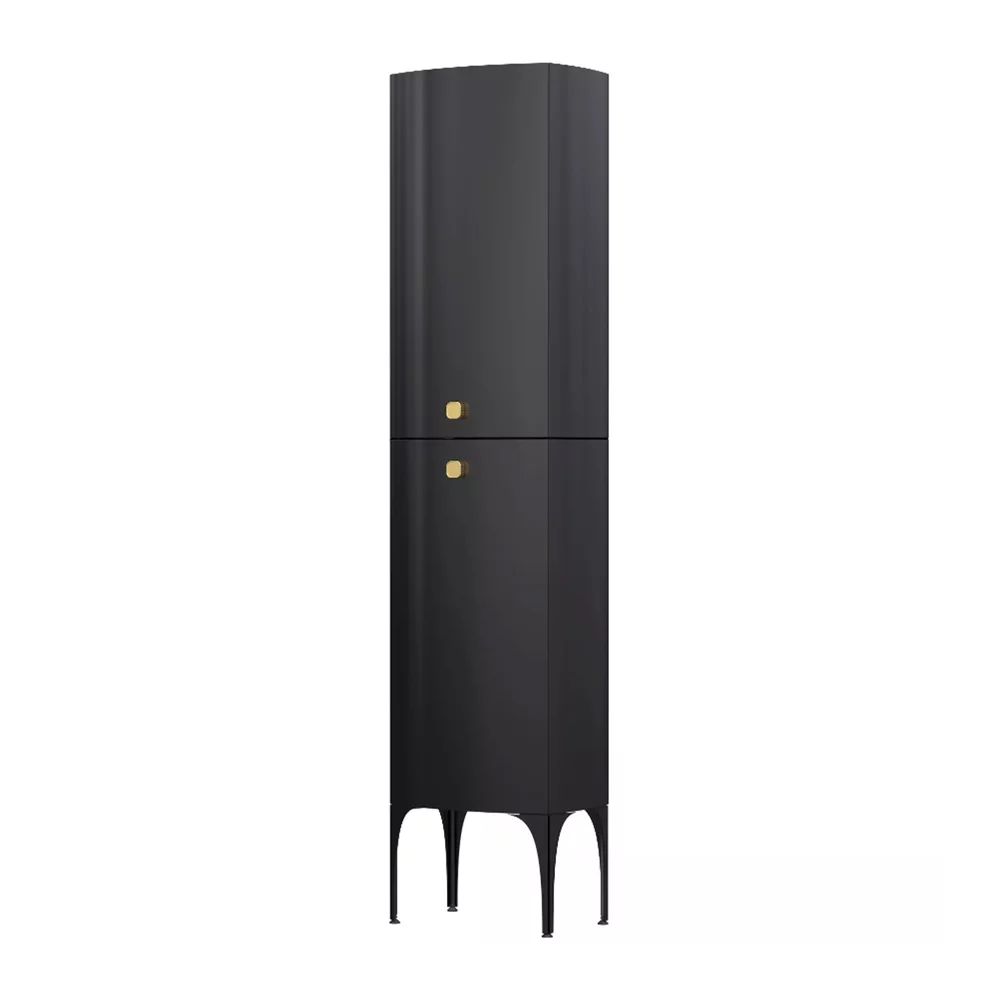 Dulap inalt suspendat Oristo Louis negru 2 usi 47 cm
