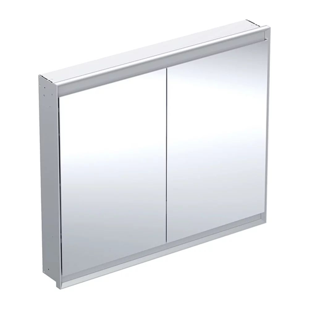 Dulap incastrat cu oglinda Geberit One ComfortLight 105 cm aluminiu eloxat