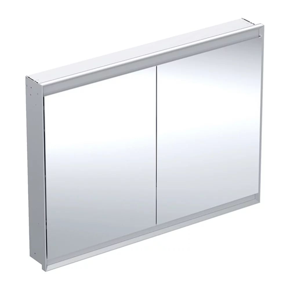 Dulap incastrat cu oglinda Geberit One ComfortLight 120 cm aluminiu eloxat