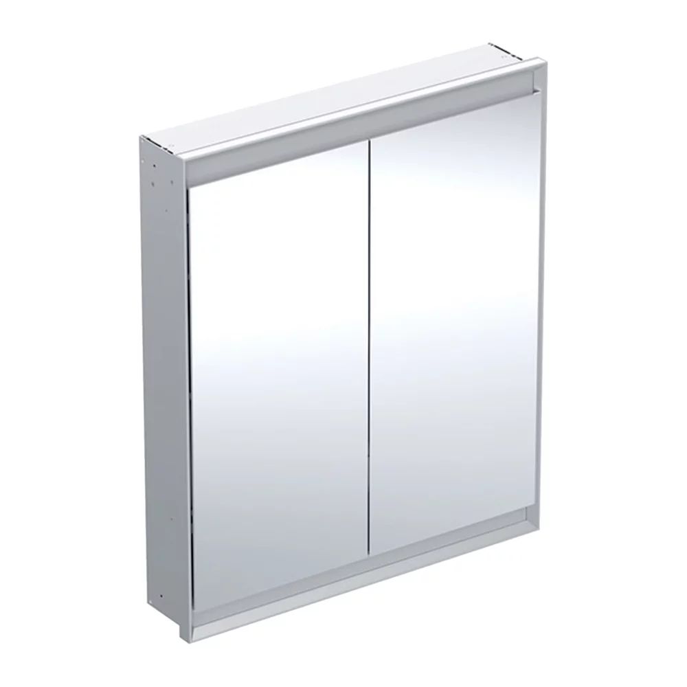 Dulap incastrat cu oglinda Geberit One ComfortLight 75 cm aluminiu eloxat