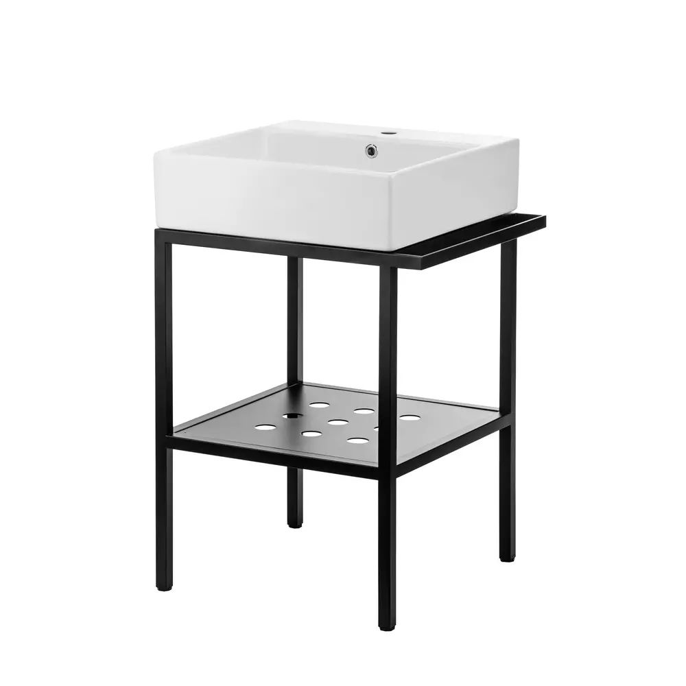 Dulap lavoar Deante Temisto negru 56,5 cm