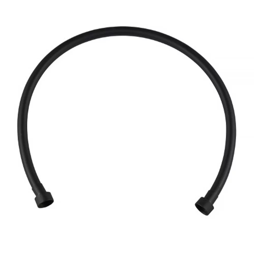 Furtun de conectare Invena 80 cm negru mat