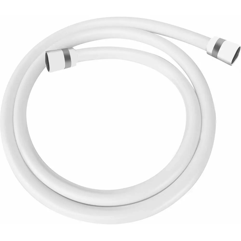 Furtun de dus Deante extensibil alb 150 cm