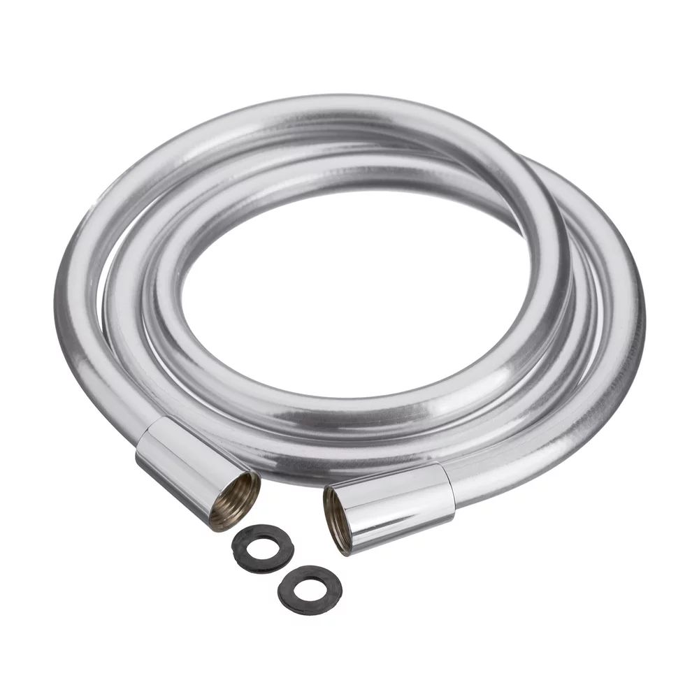 Furtun de dus Invena 150 cm argintiu lucios