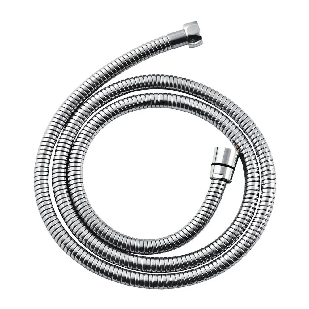 Furtun de dus Invena crom lucios extensibil 150 cm