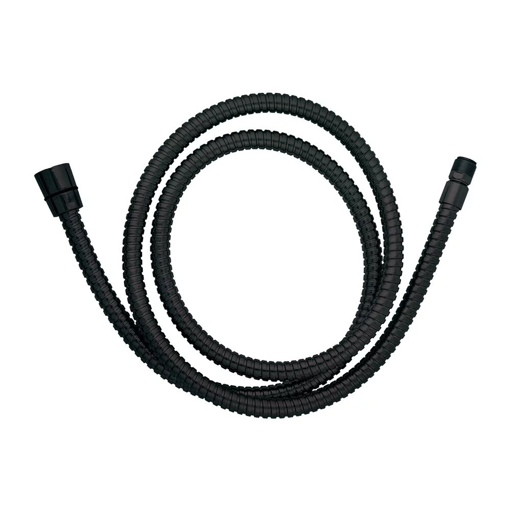 Furtun flexibil baterie baie/bucatarie Omnires negru