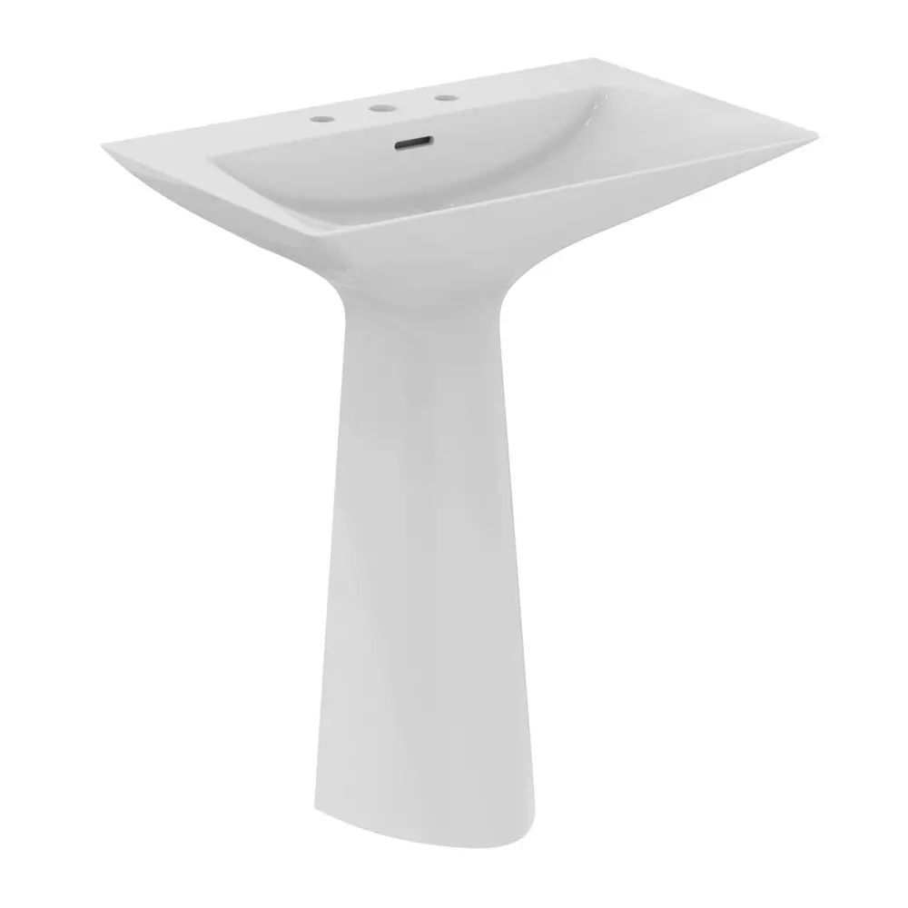 Lavoar freestanding Ideal Standard Atelier Tipo-Z alb lucios 74 cm cu 3 orificii baterie