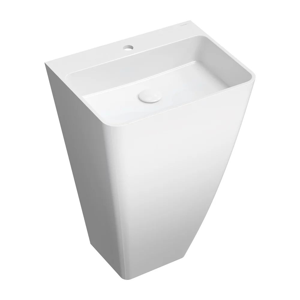 Lavoar freestanding Omnires Parma M+ dreptunghiular alb 55 cm