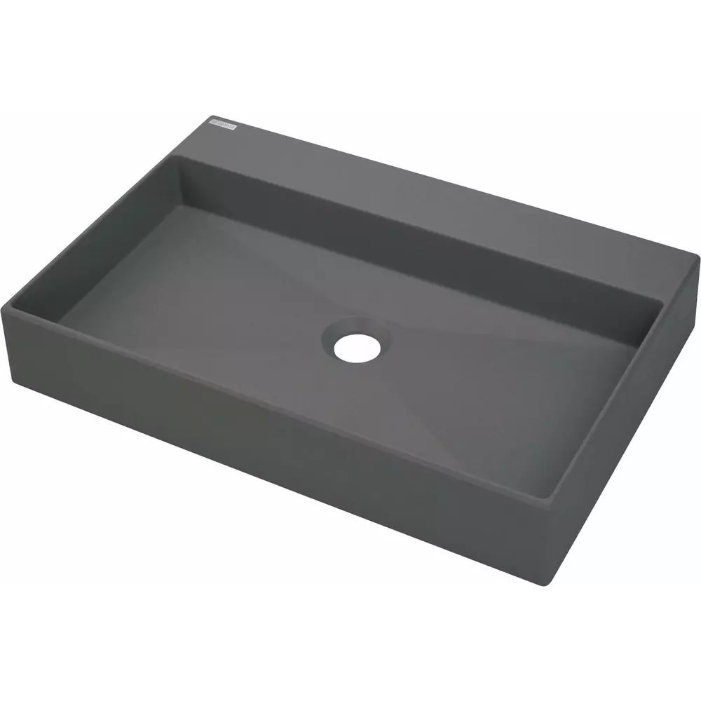 Lavoar pe blat Deante Correo antracit-metalic 40x60cm