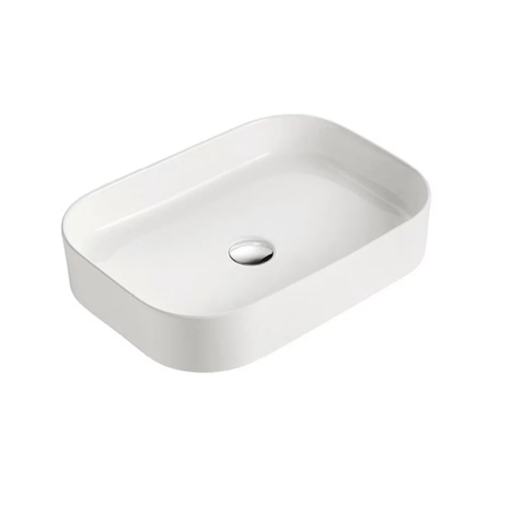 Lavoar pe blat Fluminia Capri alb 55 cm