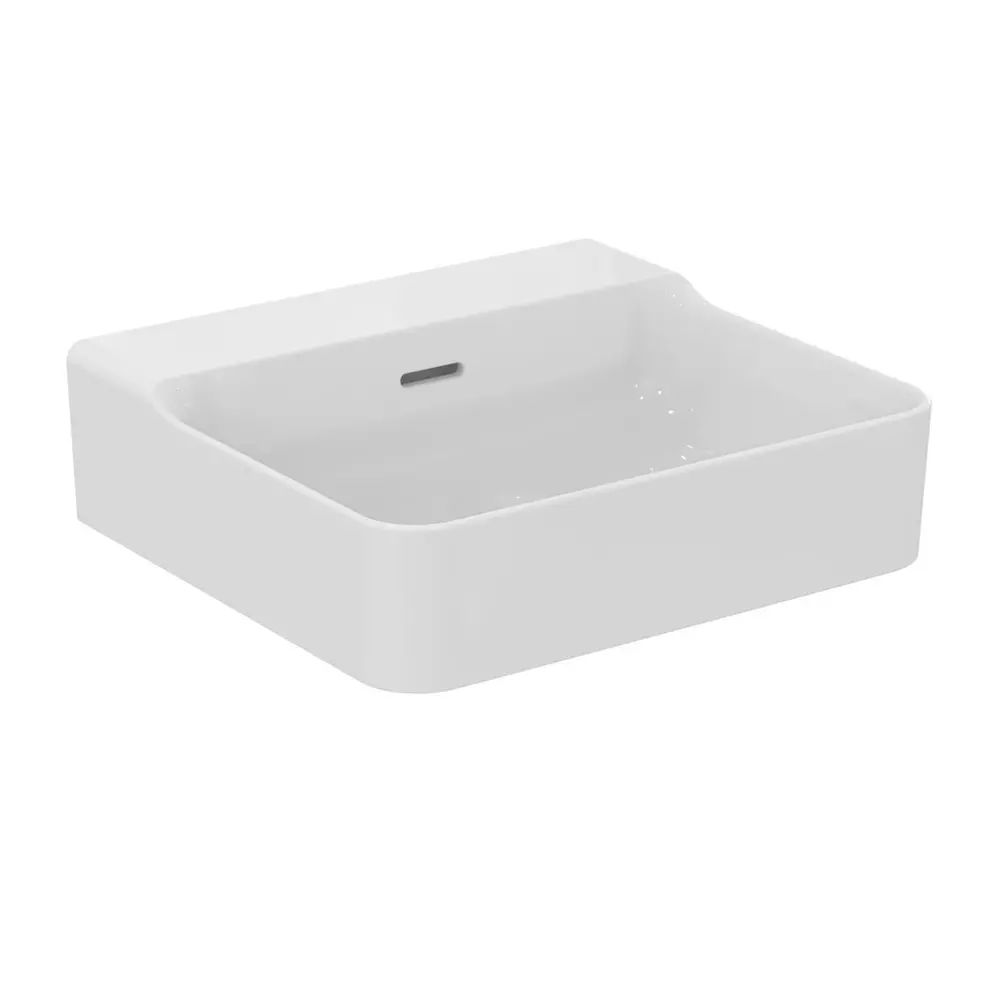 Lavoar suspendat Ideal Standard Atelier Conca 50 cm alb lucios cu preaplin