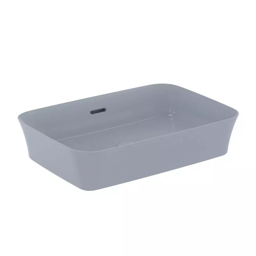 Lavoar pe blat Ideal Standard Atelier Ipalyss Powder 55 cm albastru cu preaplin