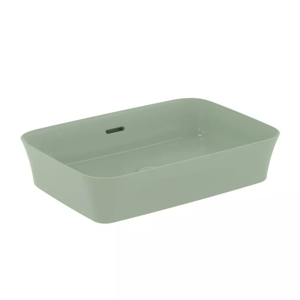 Lavoar pe blat Ideal Standard Atelier Ipalyss Sage 55 cm verde cu preaplin