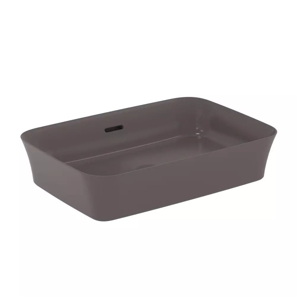 Lavoar pe blat Ideal Standard Atelier Ipalyss Slate Grey 55 cm gri cu preaplin
