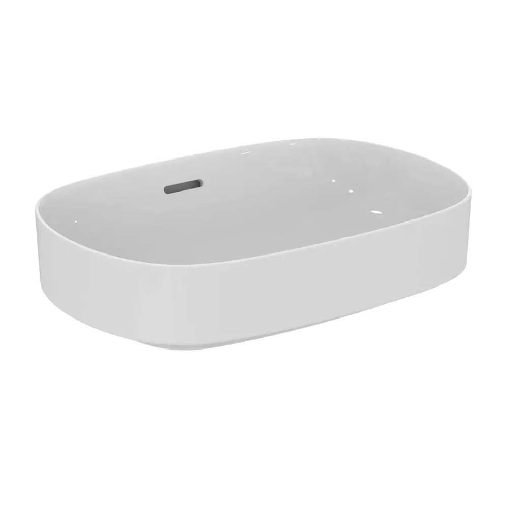 Lavoar pe blat Ideal Standard Atelier Linda-X alb lucios 55 cm cu orificiu preaplin