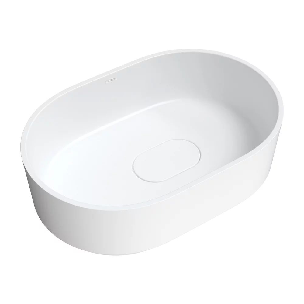 Lavoar pe blat Omnires Cadence M+ alb mat